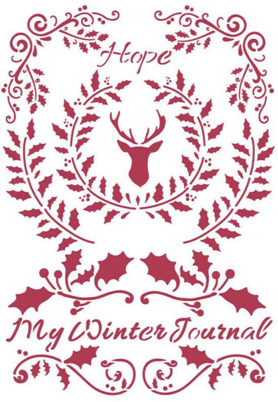 Stamperia-sjabloon G Winter Tales Hope